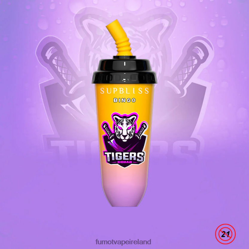 Fumot Supbliss Bingo 8000 Disposable Vape Pod Device - 16ML (1 Piece) T6F626396 | Fumot Cigarette Electronique Cherry Peach Lemonade